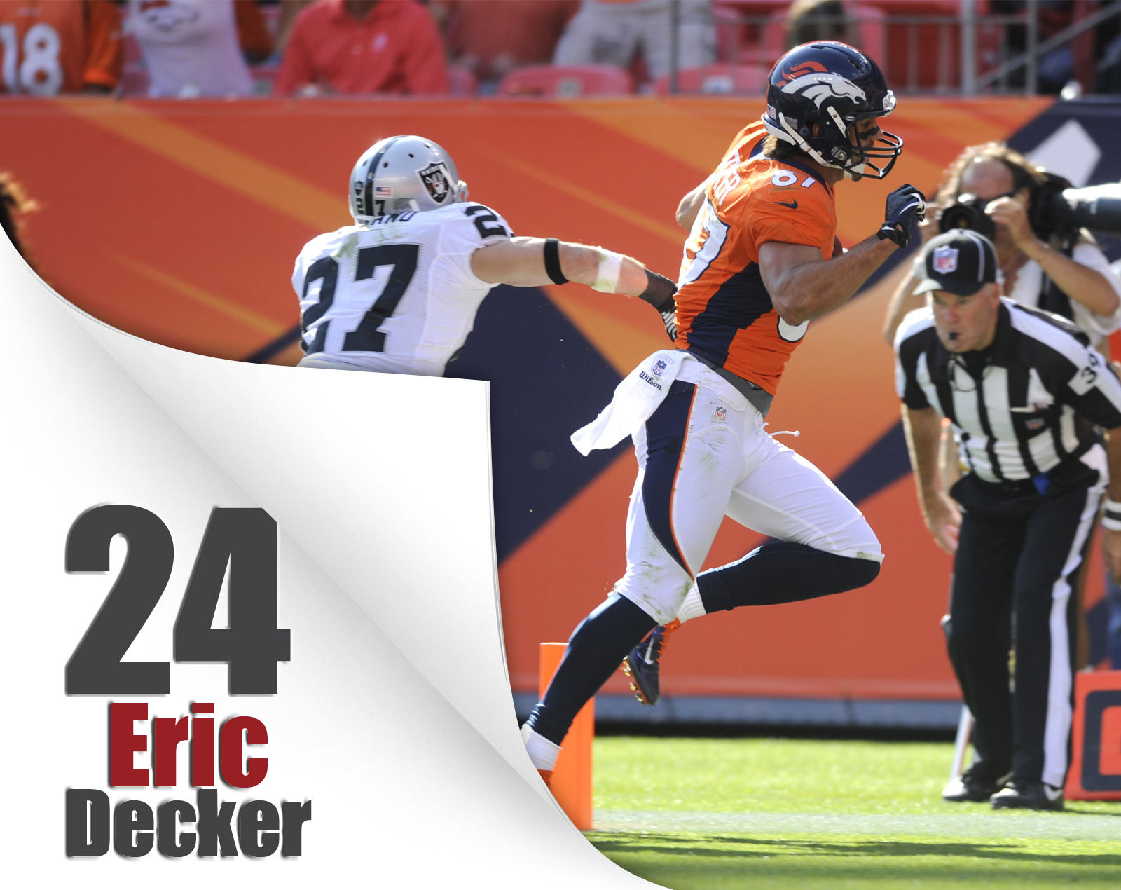 Touchdown catches by Peyton Manning's receivers
